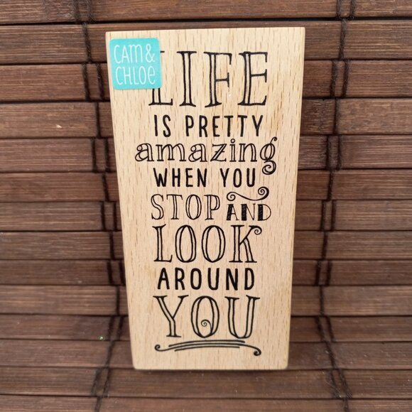 Lot 2 Saying Rubber Stamps Hampton Art Life Is Pretty Amazing Stampendous - Picture 6 of 8